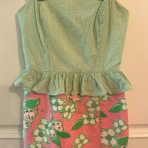 Lilly Pulitzer. Size 00. Strapless. EUC.